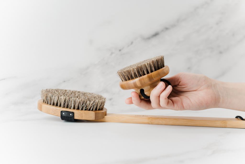 Deux type de brosse à sec